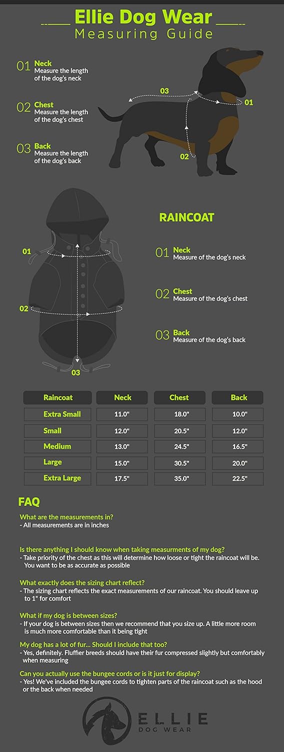 Zip Up Dog Raincoat