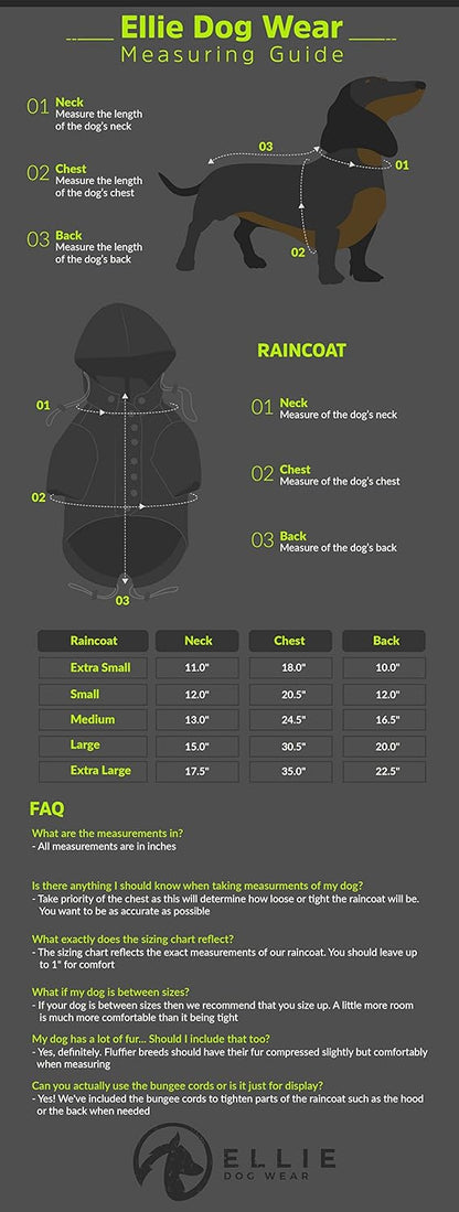 Zip Up Dog Raincoat