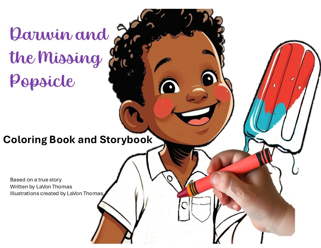 Darwin and the Missing Popsicle Storybook and Coloring Book – Darvon ...