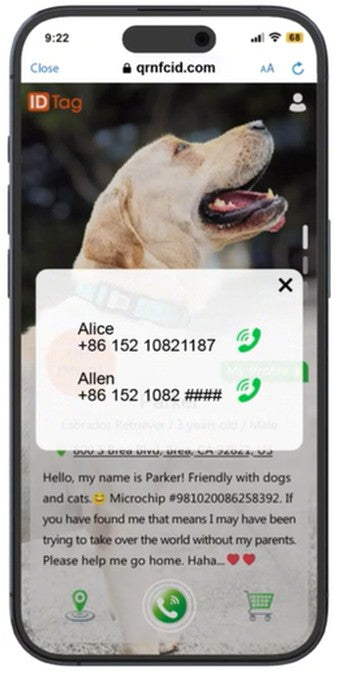 My Pet ID GPS Tags