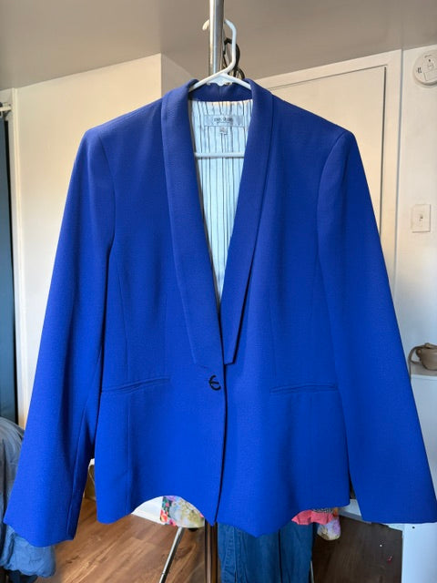 Royal blue blazer, Size 14
