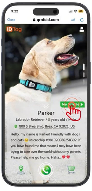 My Pet ID GPS Tags