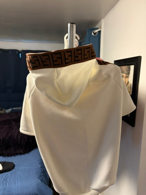 Fendi-like Dog Hoodie